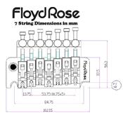 FLOYD ROSE 7 CORDES ORIGINAL NOIR FRTS200