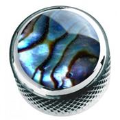 1 BOUTON DOME CHROME TOP ABALONE 6mm