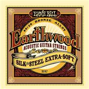 CORDES ACOUSTIQUE ERNIE BALL 2047 EARTHWOOD SILK AND STEEL 10-50
