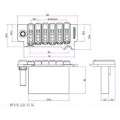 VIBRATO STRAT WILKINSON COUTEAUX PONTETS INDIVIDUELS WVS50 IIK CHROME 10.5mm