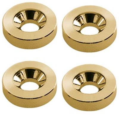 4 ALVEOLES PLAQUE MANCHE 15x4mm DOREES