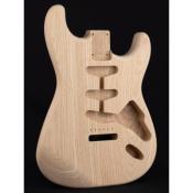 CORPS STRATOCASTER FRENE 2 PARTIES NON VERNIS ALLEMAGNE