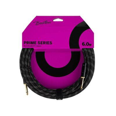 CABLE DROIT/DROIT BOSTON PRIME TWEED NOIR 6 mètres