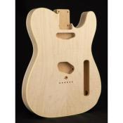 CORPS TELE CUSTOM AULNE TABLE ERABLE FIGUREE NON VERNIS HOSCO