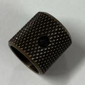 1 BOUTON DOME PLAT ANTIQUE BRASS 18x18x6mm