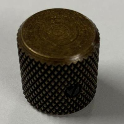 1 BOUTON DOME PLAT ANTIQUE BRASS 18x18x6mm