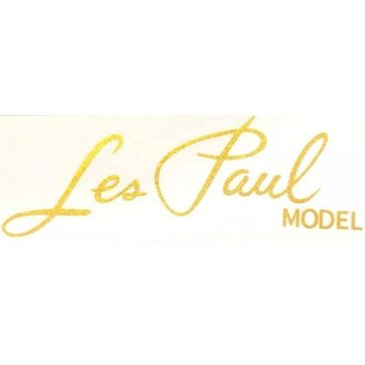 LOGO LES PAUL MODEL DECALCOMANIE DORE 67mm