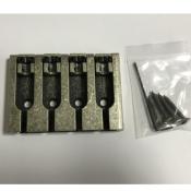 CHEVALET BASSE 4 CORDES TYPE HIPSHOT ANTIQUE SILVER