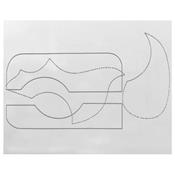 PLAQUE AUTOCOLLANTE UNIVERSELLE TRANSPARENTE