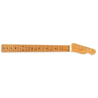 MANCHE TELECASTER ALLPARTS 21 CASES ERABLE TORREFIE FLAMME AAA+