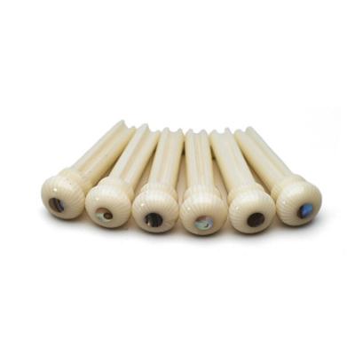 6 CHEVILLES GUITARE GALALITH + POINT IRIS/ABALONE 5.1mm