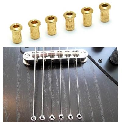 6 FERRULES BODY GUITARE TOP DOREES 4x5,5x8mm