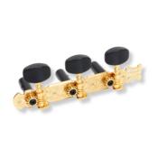 MECANIQUES DER JUNG CLASSIQUE LYRE GOLD BOUTONS NOIRS