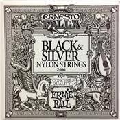 1 CORDE A L'UNITE GUITARE CLASSIQUE ERNIE BALL BLACK NYLON MI AIGU