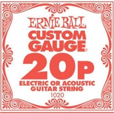 6 CORDES A L'UNITE ERNIE BALL SLINKY GAUGE 20