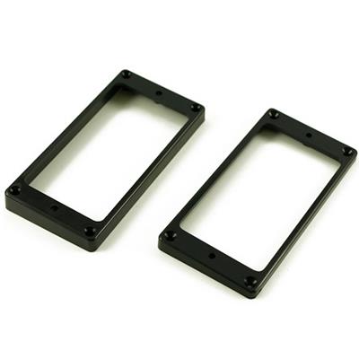 SET 2 CONTOURS HUMBUCKERS PLATS SLANTED NOIRS TYPE ASIATIQUE