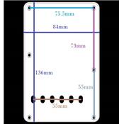 GAUCHER PLAQUE VIBRATO STRAT PARCHMENT 3 PLIS BOSTON