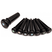 6 CHEVILLES GUITARE MARTIN NOIRES POINT PERLE 5mm