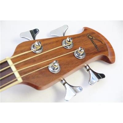 Set of 4 enclosed gear bass guitar machines Chrome OVATION