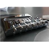 CHEVALET TELE MODERNE CHROME 6 PONTETS PLEINS 54mm