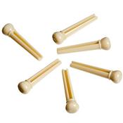 12 CHEVILLES GUITARE PLASTIQUE COULEUR IVOIRE 5mm