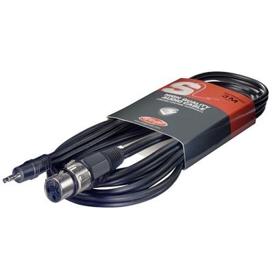 CABLE STAGG XLR/MINI JACK STEREO 3 METRES