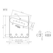 CHEVALET GOTOH WILKINSON TELE WT3 PONTETS LAITON