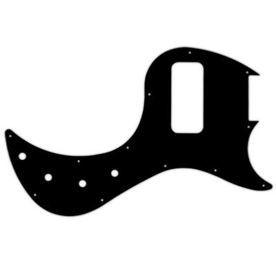 PICKGUARD BASSE GIBSON EB BASS NOIR 3 PLIS