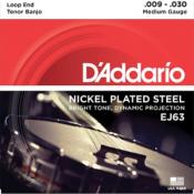 JEU DE CORDES D'ADDARIO EJ63 BANJO TENOR NICKEL