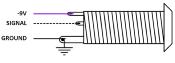 JACK CHASSIS BARREL LISSE MEC CHROME 3 POLES + CABLES