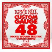 6 CORDES A L'UNITE ERNIE BALL SLINKY GAUGE 48 CORDE FILEE