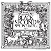 1 CORDE A L'UNITE GUITARE CLASSIQUE ERNIE BALL BLACK NYLON SI