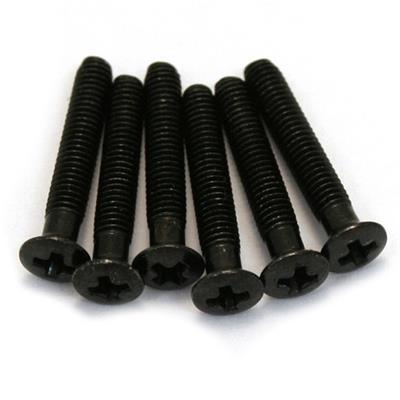 GS-3379-003 Pack of 6 Black Long Tuner Button Screws