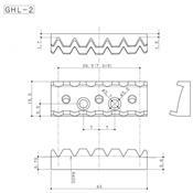 SILLET DE TETE FLOYD ROSE GOTOH GHL-2 43mm NOIR VISSE DESSUS