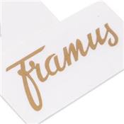 LOGO TETE FRAMUS AUTOCOLLANT DORE