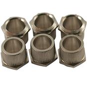 6 OEILLETS MECANIQUES KLUSON NICKEL US FAUX ECROU 8,8x6.35x8mm