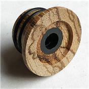1 BOUTON HAT ZEBRAWOOD GRIP 6mm