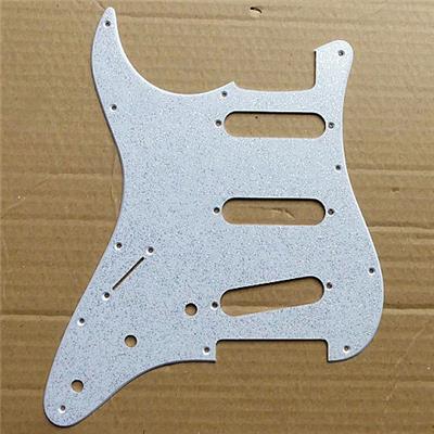 GAUCHER PICKGUARD SSS VINTAGE '62 ARGENT PAILLETE