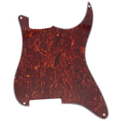 PICKGUARD RED TORTOISE OUTLINE 4 HOLES 4 PLY