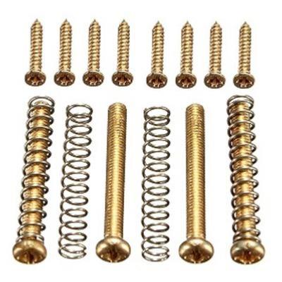 PACK VIS + RESSORTS DOREES 2 MICROS HUMBUCKER 2.9mm