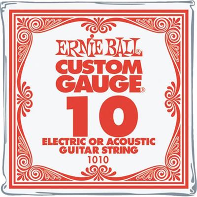 6 CORDES A L'UNITE ERNIE BALL SLINKY GAUGE 10