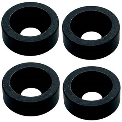 4 ALVEOLES PLAQUE MANCHE 14x5.2mm NOIRES