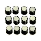 12 REPERES DE BORD DE TOUCHE 2.3mm NOIR PHOSPHORESCENTS