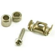 1 GUIDE CORDES BUTTERFLY CHROME + 2 RONDELLES ET VIS