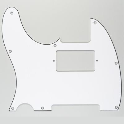 GAUCHER PICKGUARD TELE BLANC 3 PLIS H HUMBUCKER WD
