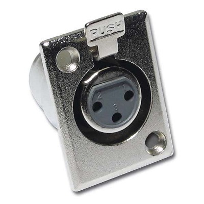 CHASSIS XLR FEMELLE CHROME