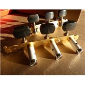 SCHALLER LYRA GRANDTUNE CLASSIC SATIN GOLD EBENE WHITE ROLLER