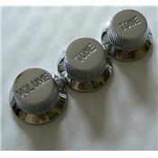 STRAT KNOBS IMPORT OR CTS PLASTIC CHROME