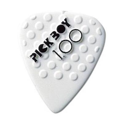 12 MEDIATORS PICKBOY MEGA GRIP CERAMIC 1.00mm BLANC
