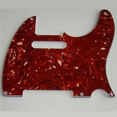 Red Tortoise Pickguard for Telecaster '52 4 PLY 5 HOLESe